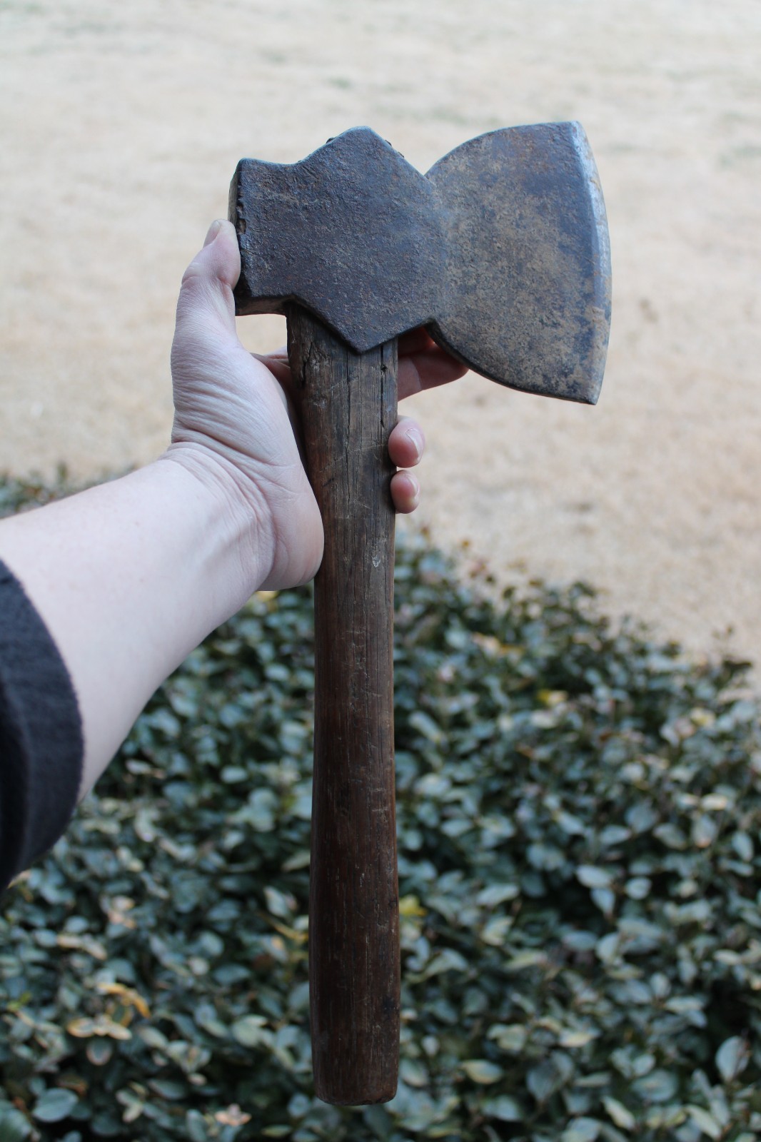 Antique 19th Century Pennsylvania Broad Axe / Hatchet & Handle (16″)