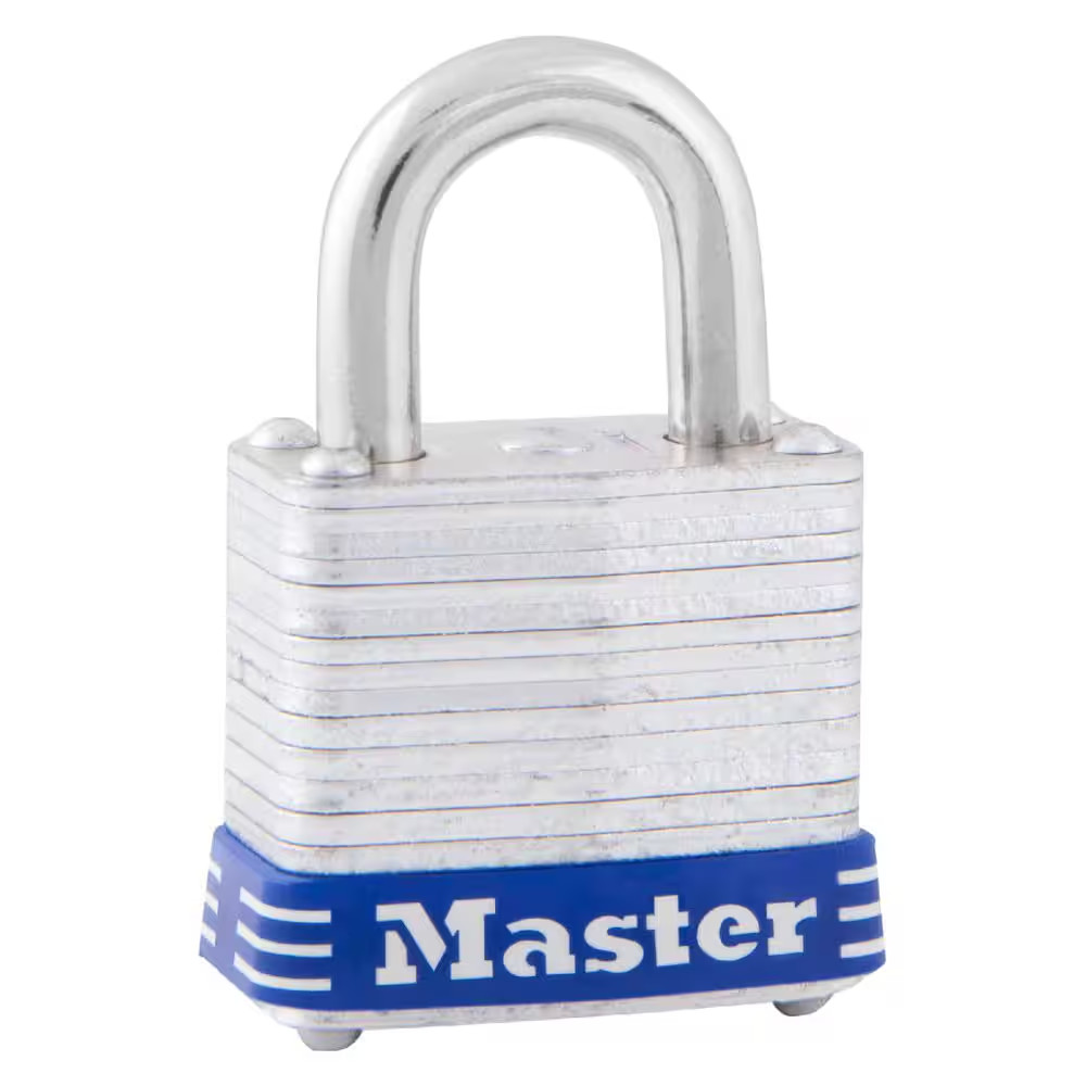 Outdoor Padlock with Key, 1-1/8 In. Wide