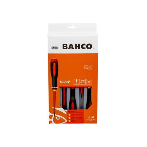 Bahco BE-9881S ERGO™ VDE Insulated Screwdriver Set, 5 Piece BAH9881S