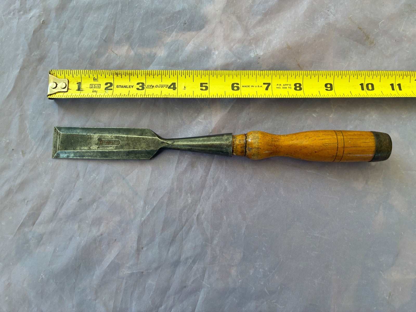 VINTAGE 1″ WIDE STANLEY SOCKET CHISEL W BEVEL EDGES – EXCELLENT COND