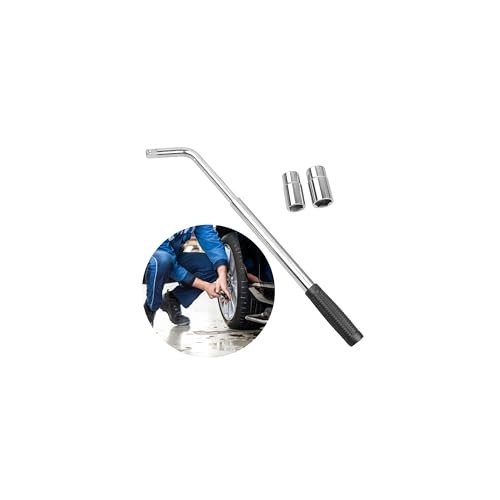Car Telescoping Lug Wrench, Extendable 4 Way Vehicle Wheel Brace Removal Tool