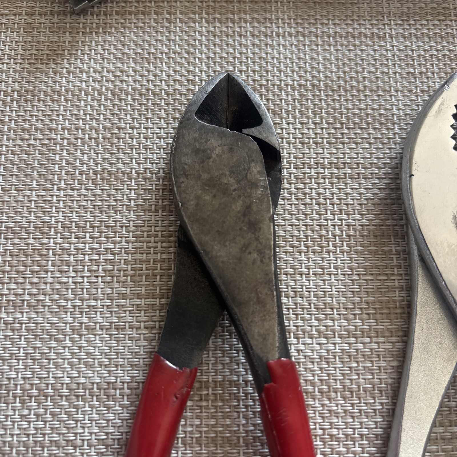 VINTAGE HUSKY TOOLS P63-6, P 72-7 PLIERS AND 8” A-8 CRESCENT WRENCH MADE IN USA