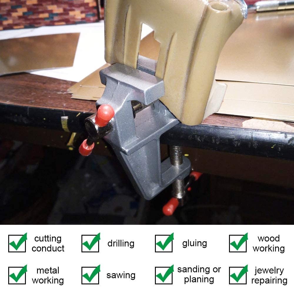 Mini Jeweler Table Clamp Silver Small Hobby Bench Vice Work Vise Tool