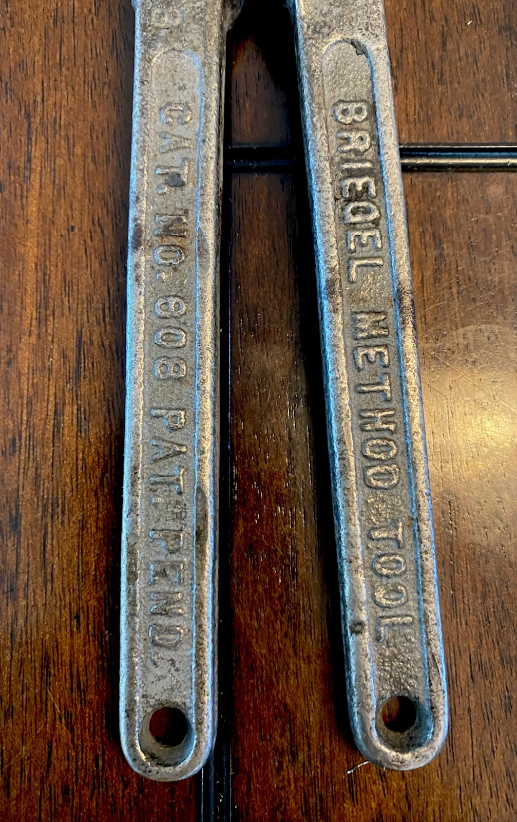 Vtg. Briegel Method Tool No.608 Electricians 10” Conduit Crimping Pliers / USA