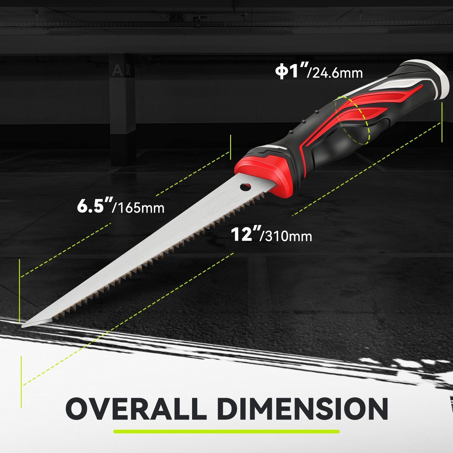 ABS&TPR Handles Carbon Steel Blades Cutting Woodwork 6.7″ Diagonal Angle Jab Saw
