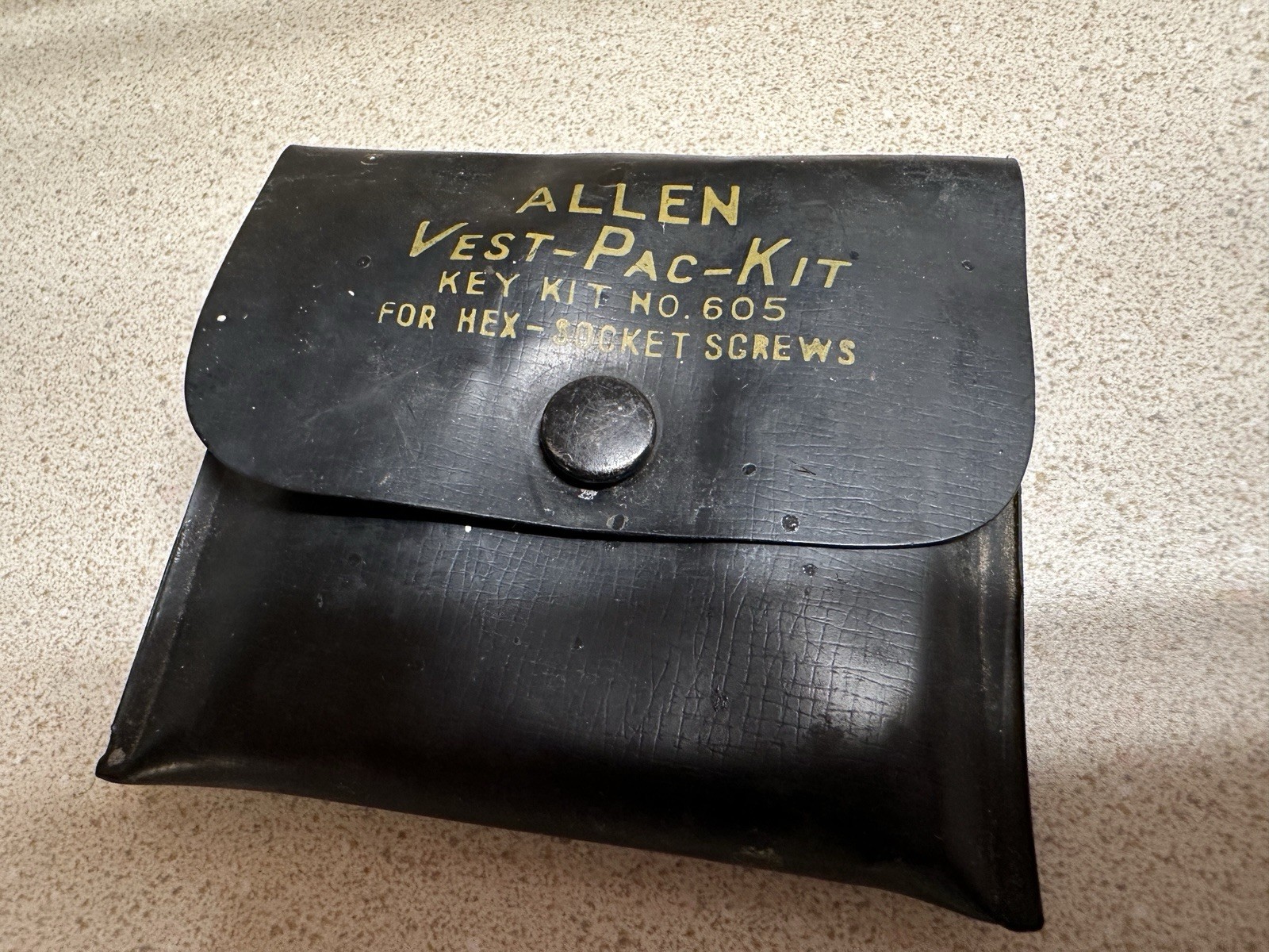 VINTAGE ANTIQUE ALLEN VEST-PAC-KIT KEY KIT NO. 605 HARTFORD CONNECTICUT