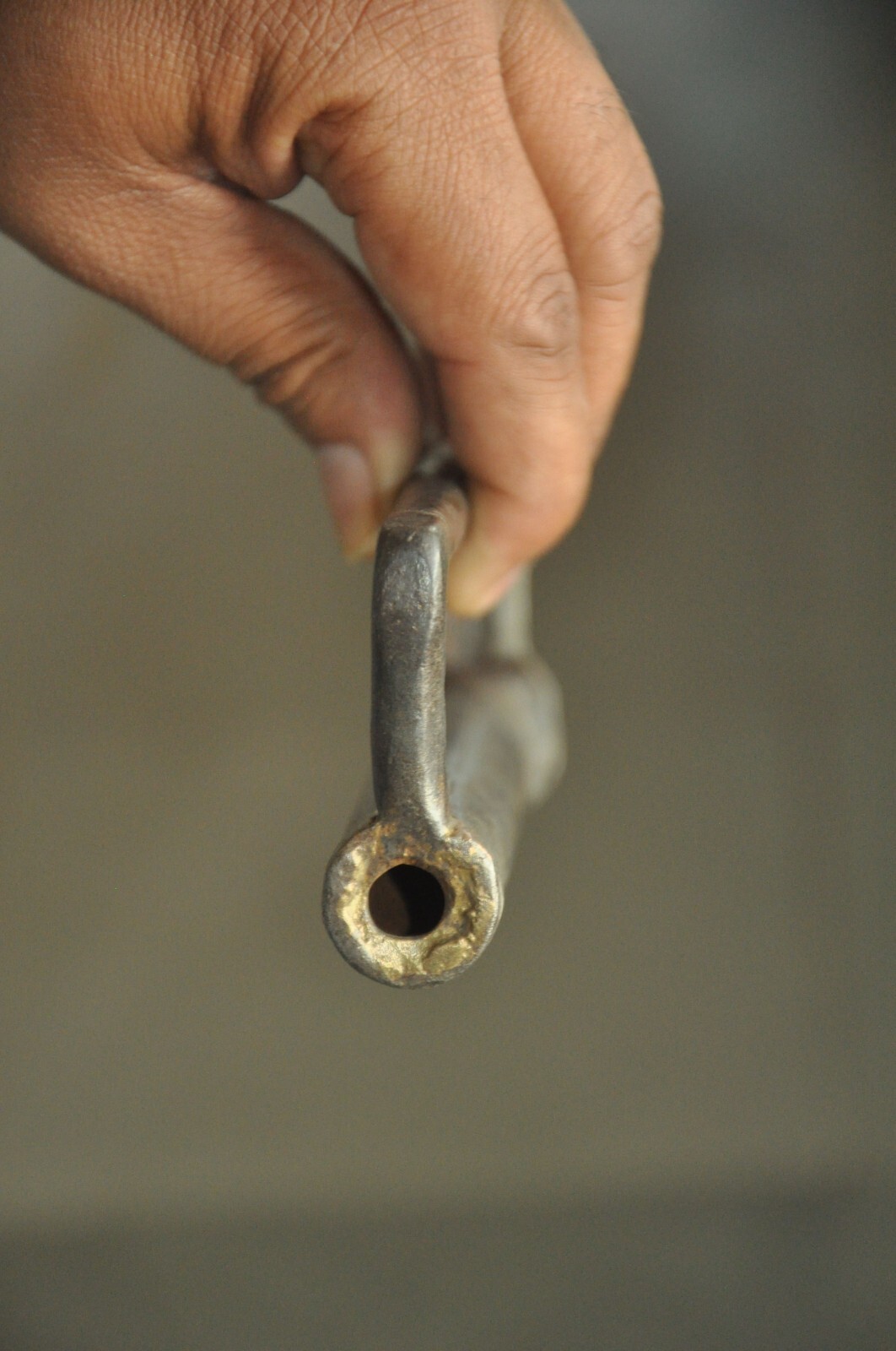 Vintage Cylindrical Handcrafted Solid Screw System Padlock