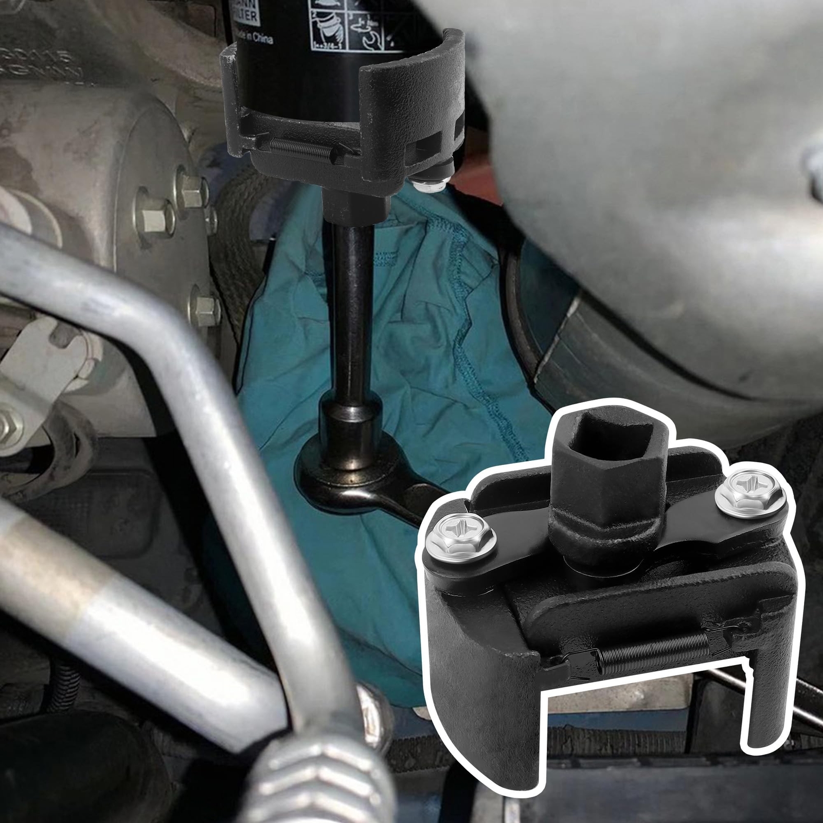 OFBAND Oil Filter Wrench Tool,Adjustable Oil Filter Removal Tool Fit for 2.36…