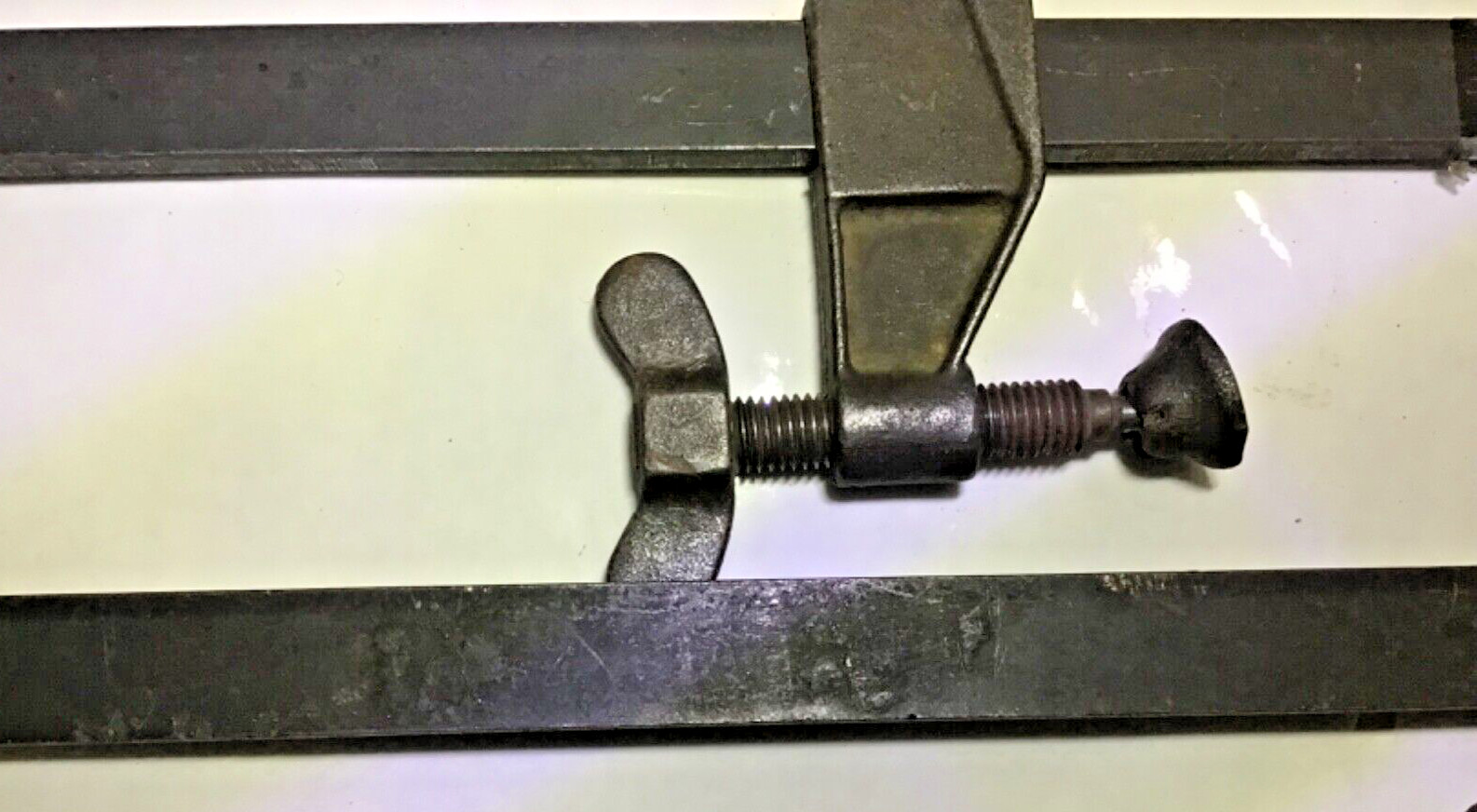 1 Old Antique Vintage Taylor 15A B Heavy Duty Bar Clamp 22”Bar Length~Fast Slide