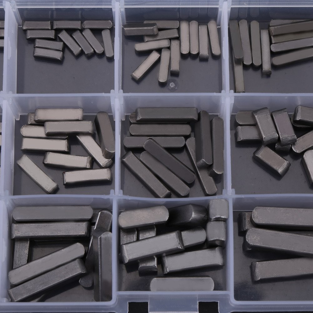 140pcs Key Pulley Stainless Steel Woodruff Key Assortment Metric Key Assortment