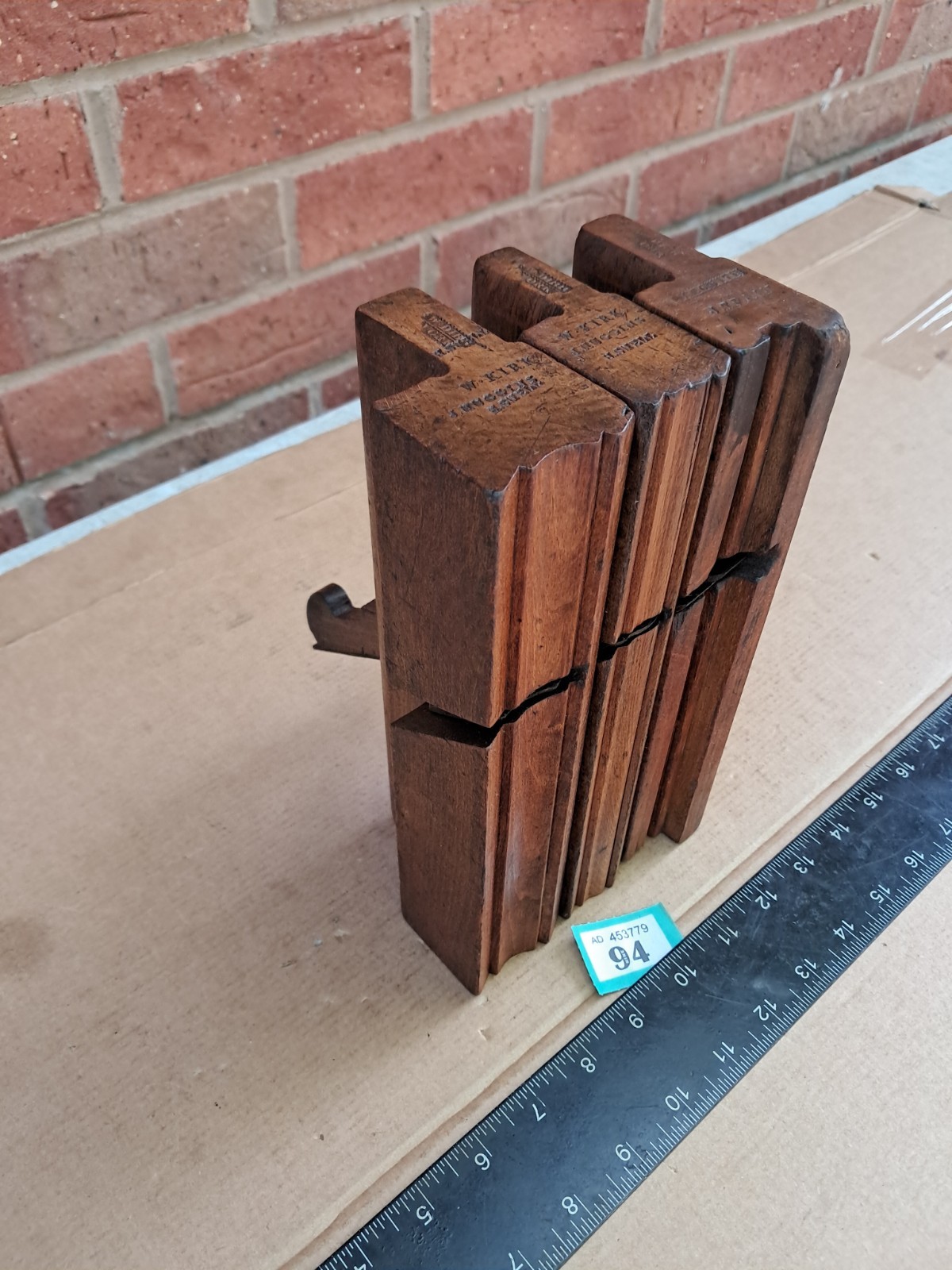 3 Complex Type Moulding Planes by W. Dibb of York in Good Condition for Age