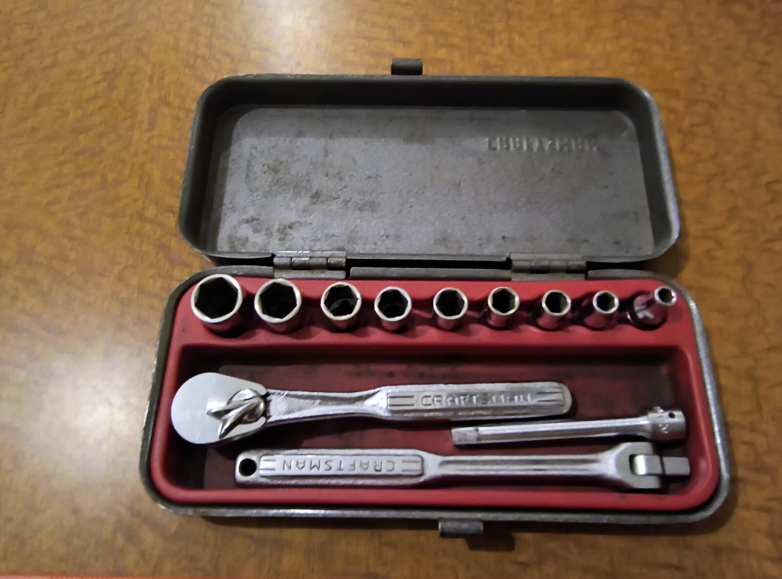 CRAFTSMAN Flying Vee Era ¼” Drive Socket Set in Original Steel Case, U.S.A