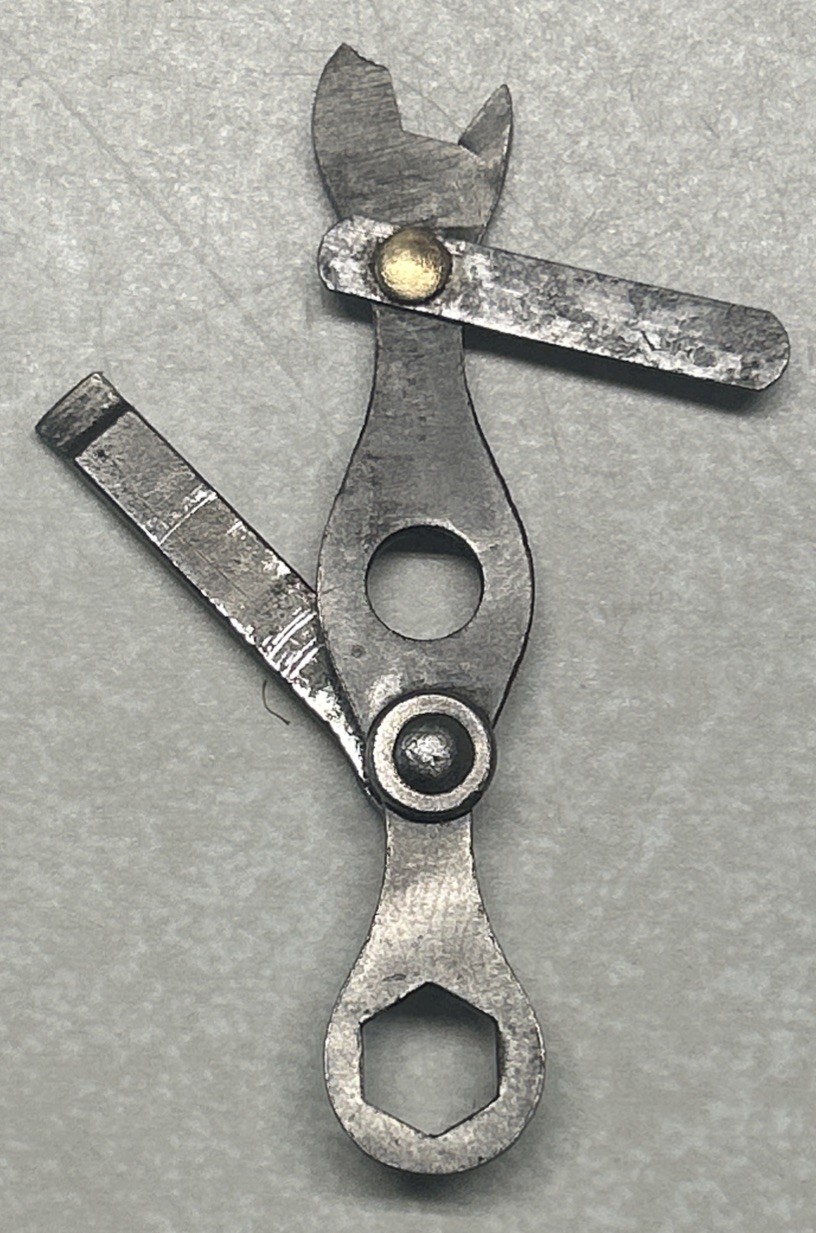 Vtg Magneto Spark Plug Distributor Feeler Gauge Gap Tool Wrench Tool, Broken Tip