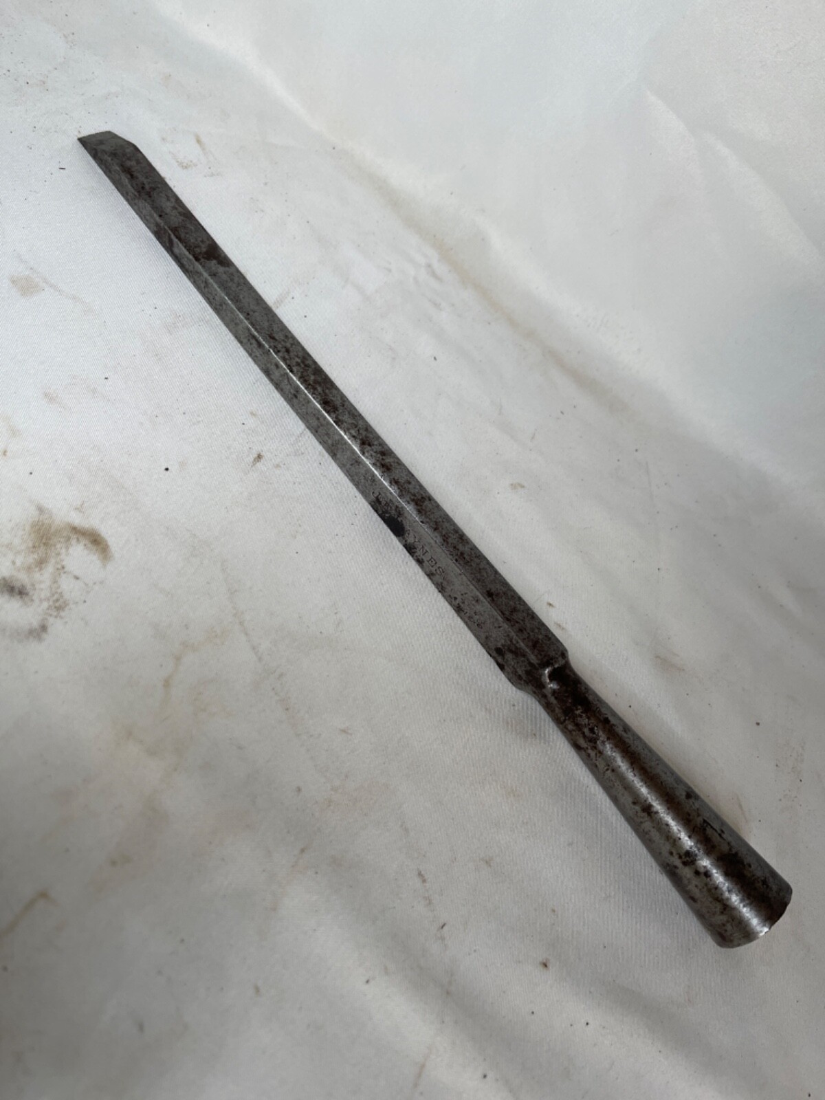 Antique PS&W co Hand Socket Chisel – Marked J.E. Haynes