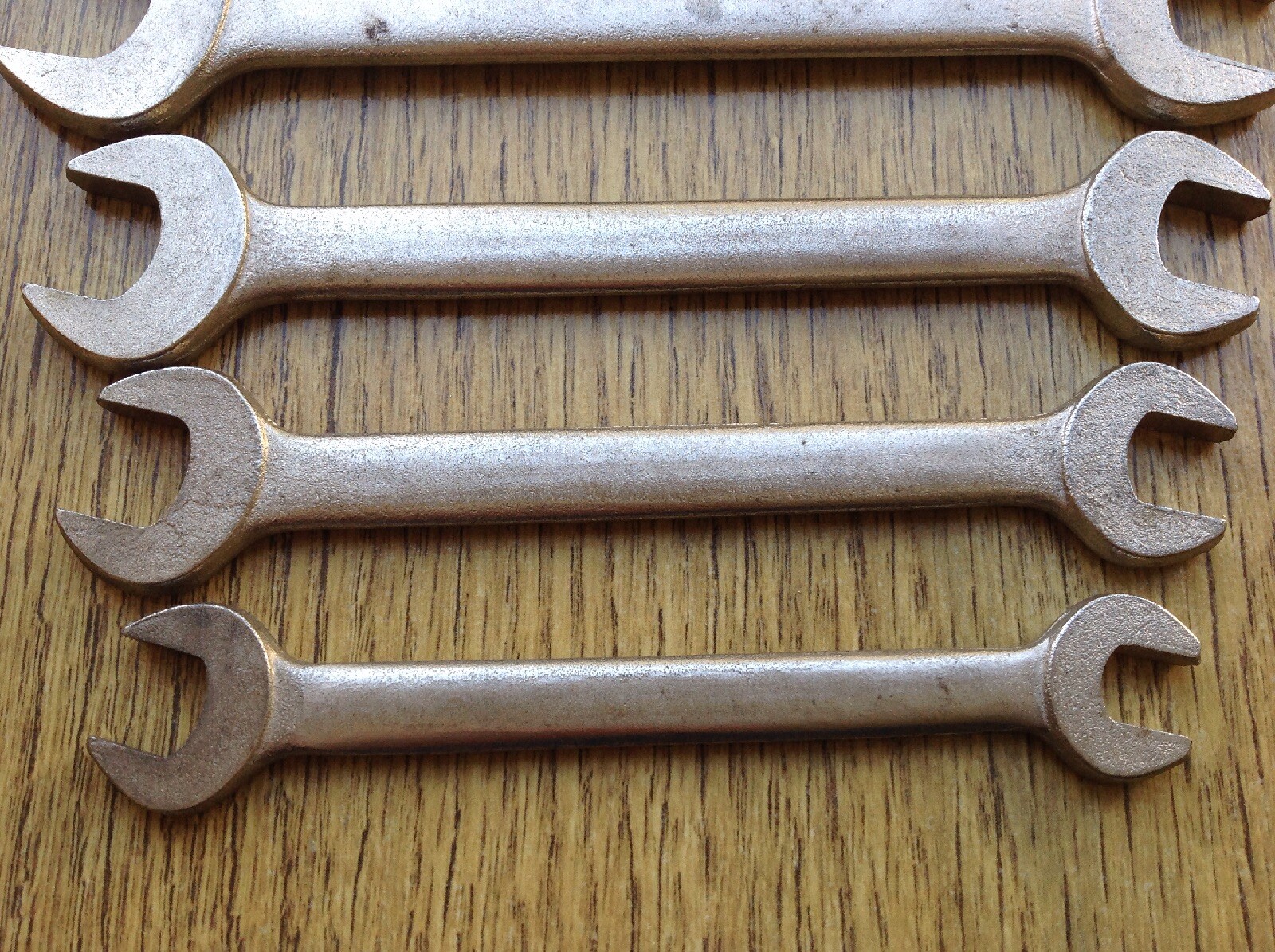 6 Vintage German Drop Forged Steel Spanners 1/2″To 1/8″Whitworth