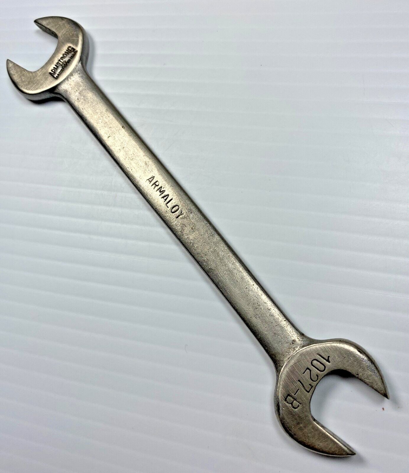 Vintage Armstrong Tools 1027-B – 11/16″ x 5/8″ Open End Wrench ARMALOY USA Tool