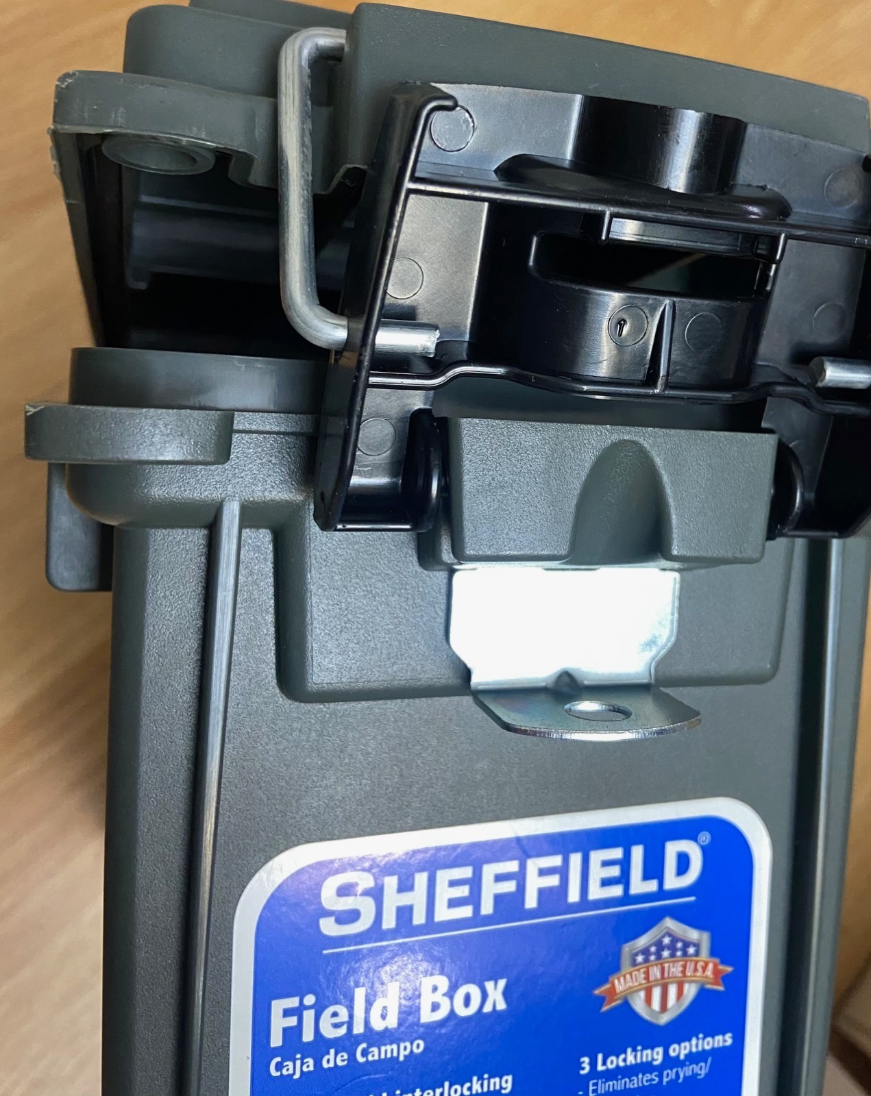NEW Sheffield Black Field & Tool Box Container for Storage