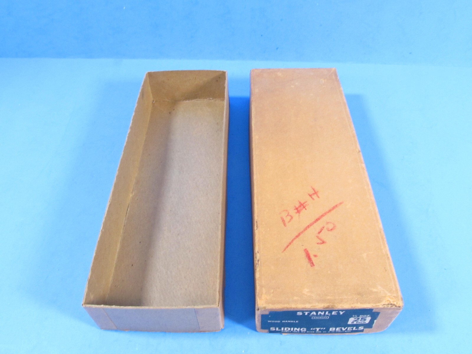 showy 8″ Stanley No 25 sliding T bevel w/ original box
