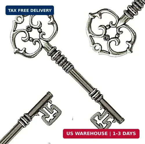 20Pcs Rustic Large Skeleton Keys for Wedding Decoration Favor | Mixed Ant