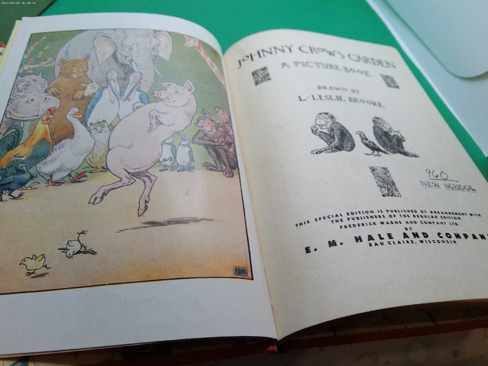 Hans Brinker Johnny Crows Garden Childs Day 3 books HB Brooke DeLaMare 20s 30s