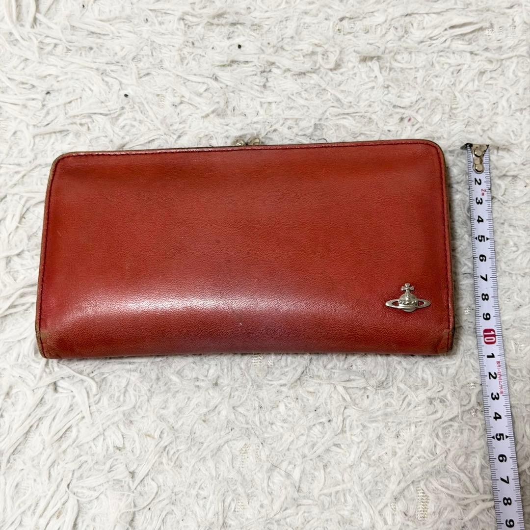 Vivienne Westwood Long Wallet Clutch Leather Red Used