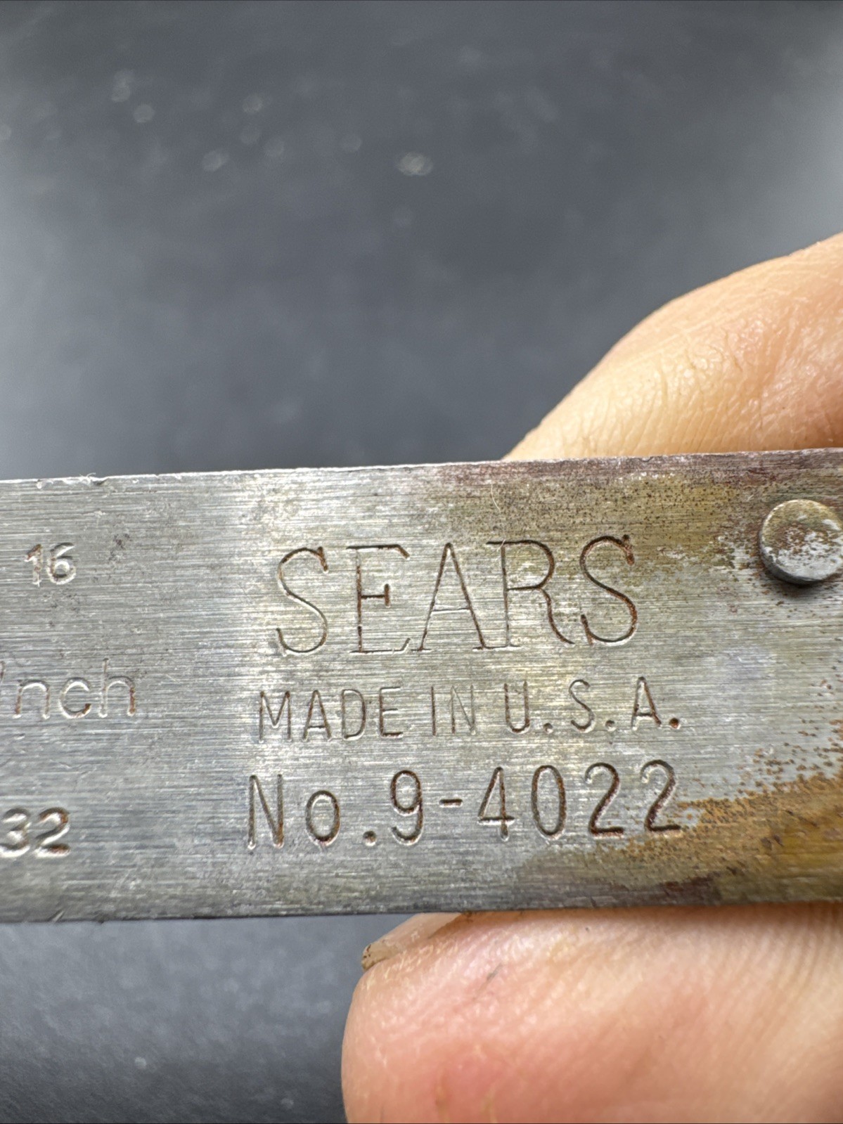 VINTAGE MACHINIST CALIPERS MEASURING SLIDING RULER TOOL Companion USA Used