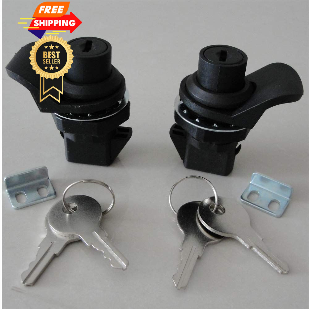 WJSKDQ SZYNLIF Push Button Latch Locks Key Alike for Marine Boat Tool Black