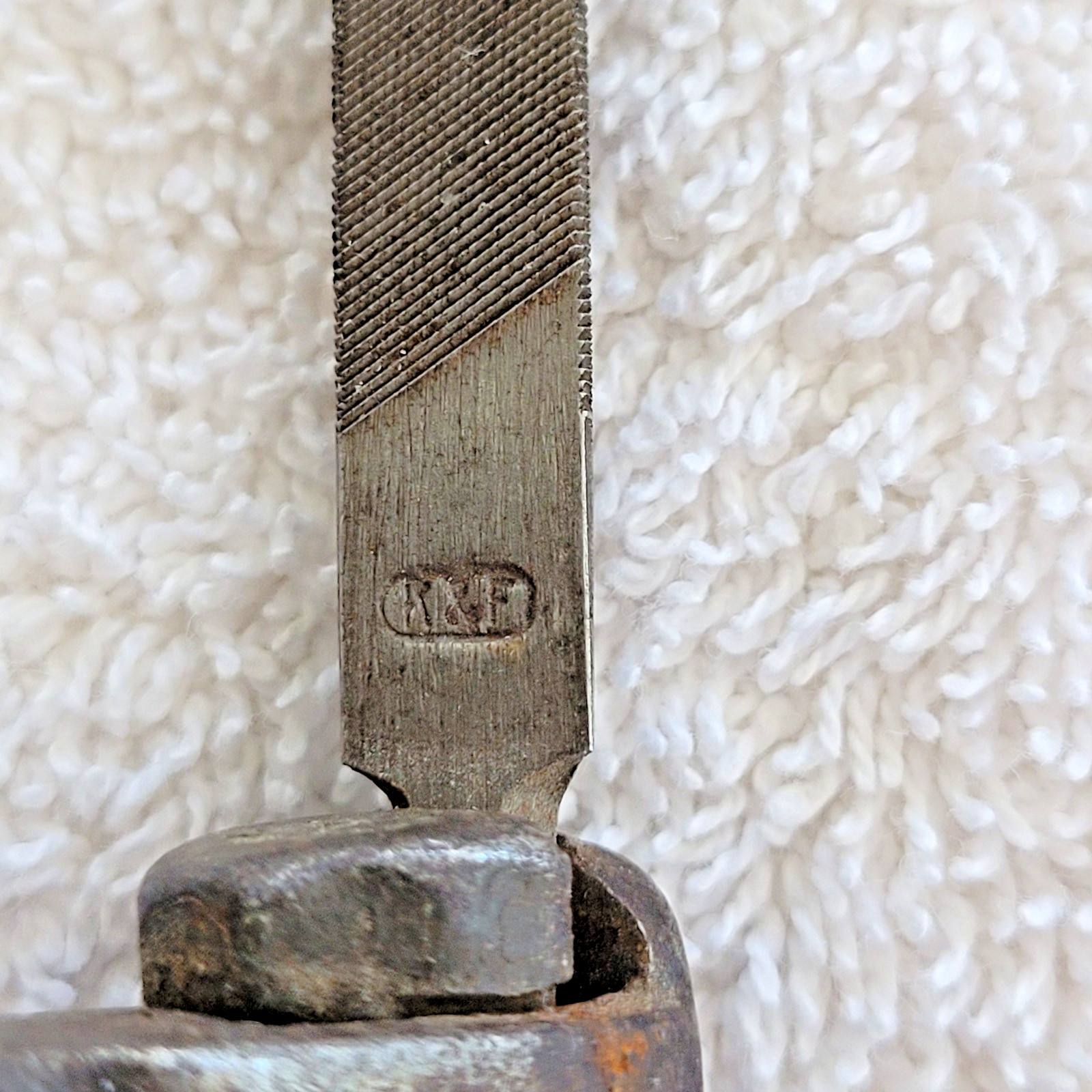 Vintage Kearney & Foot Wood Rasp Triple Sided 11″ Cast Iron Adjustable Handle