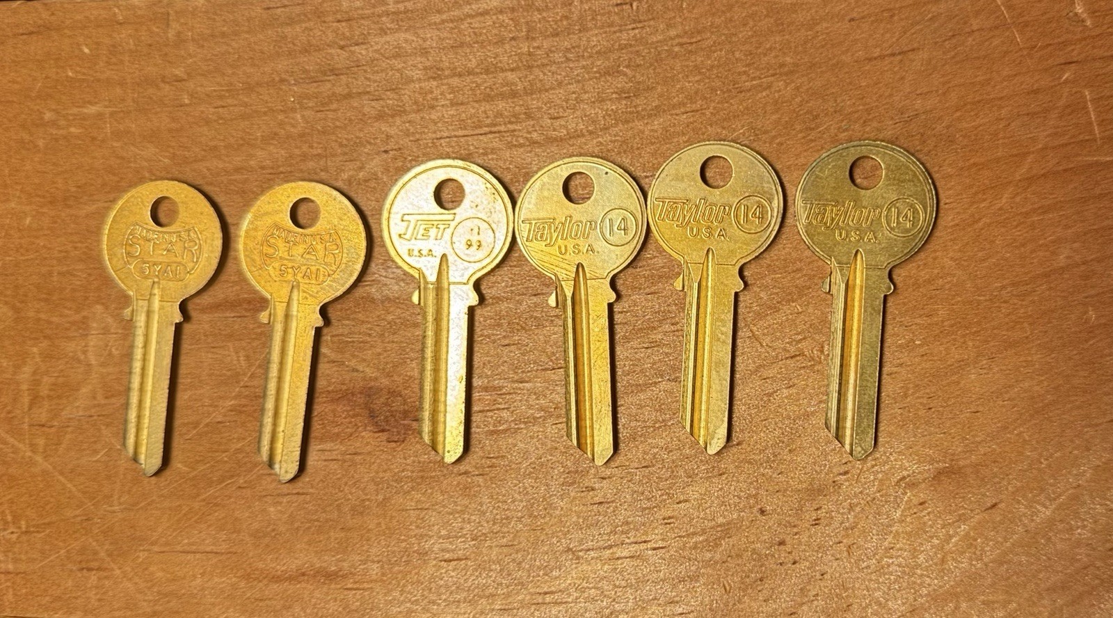 Star 5Y A1 Y1 99/Jet 99 /Taylor Y1 Key Blank Fits Yale Lock 999 Lot of 6 NEW