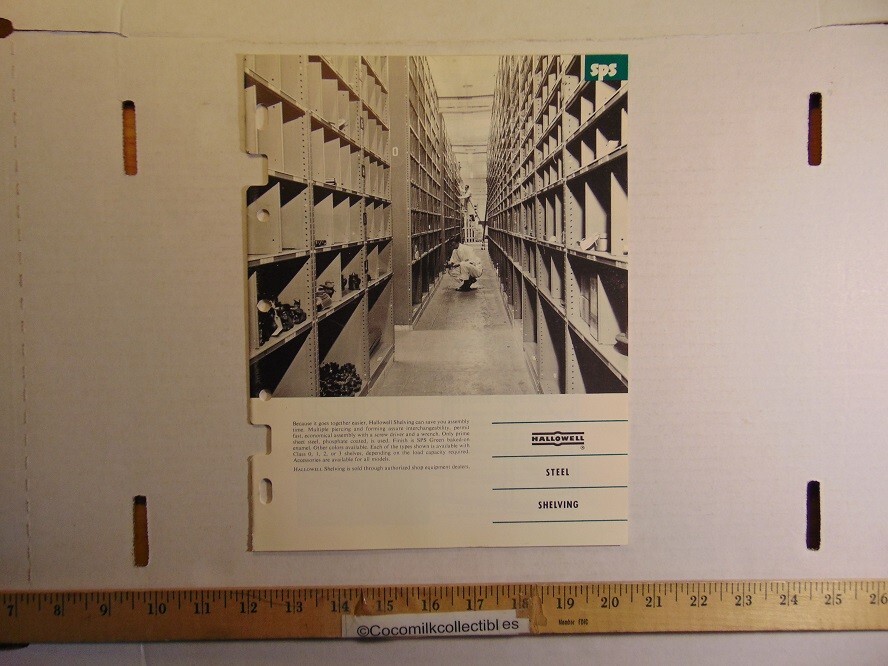 Vintage Standard Pressed Steel CO Hallowell Steel & Shelving Catalog