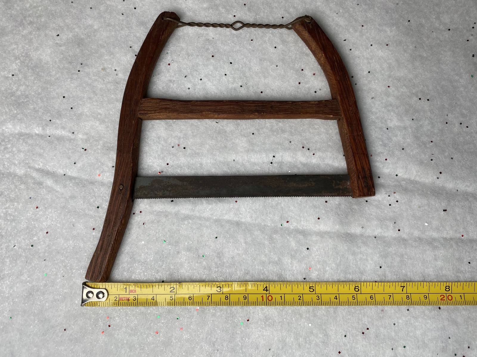 antique salesman’s sample miniature patent model childs buck saw 1800s primitive
