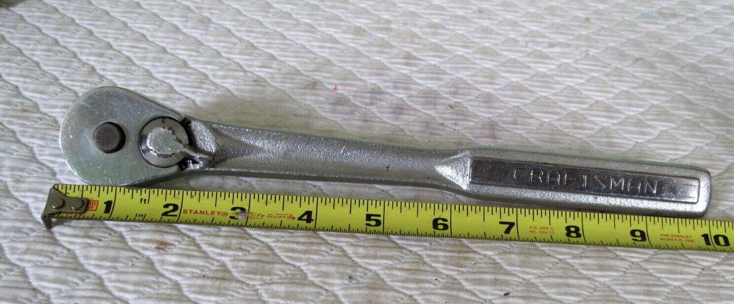VTG 10″ CRAFTSMAN V 44985 1/2″ QUICK RELEASE RATCHET SOCKET WRENCH HAND TOOLS