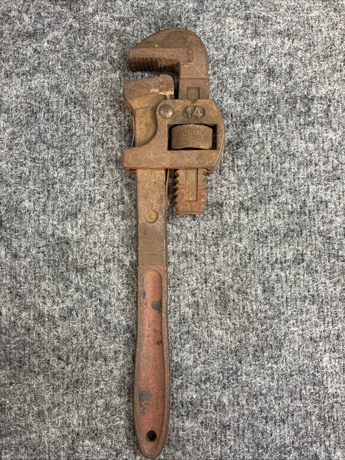 Vtg Steelcraft 14 inch Pipe Wrench West Germany Drop Forged Steel Adjustable