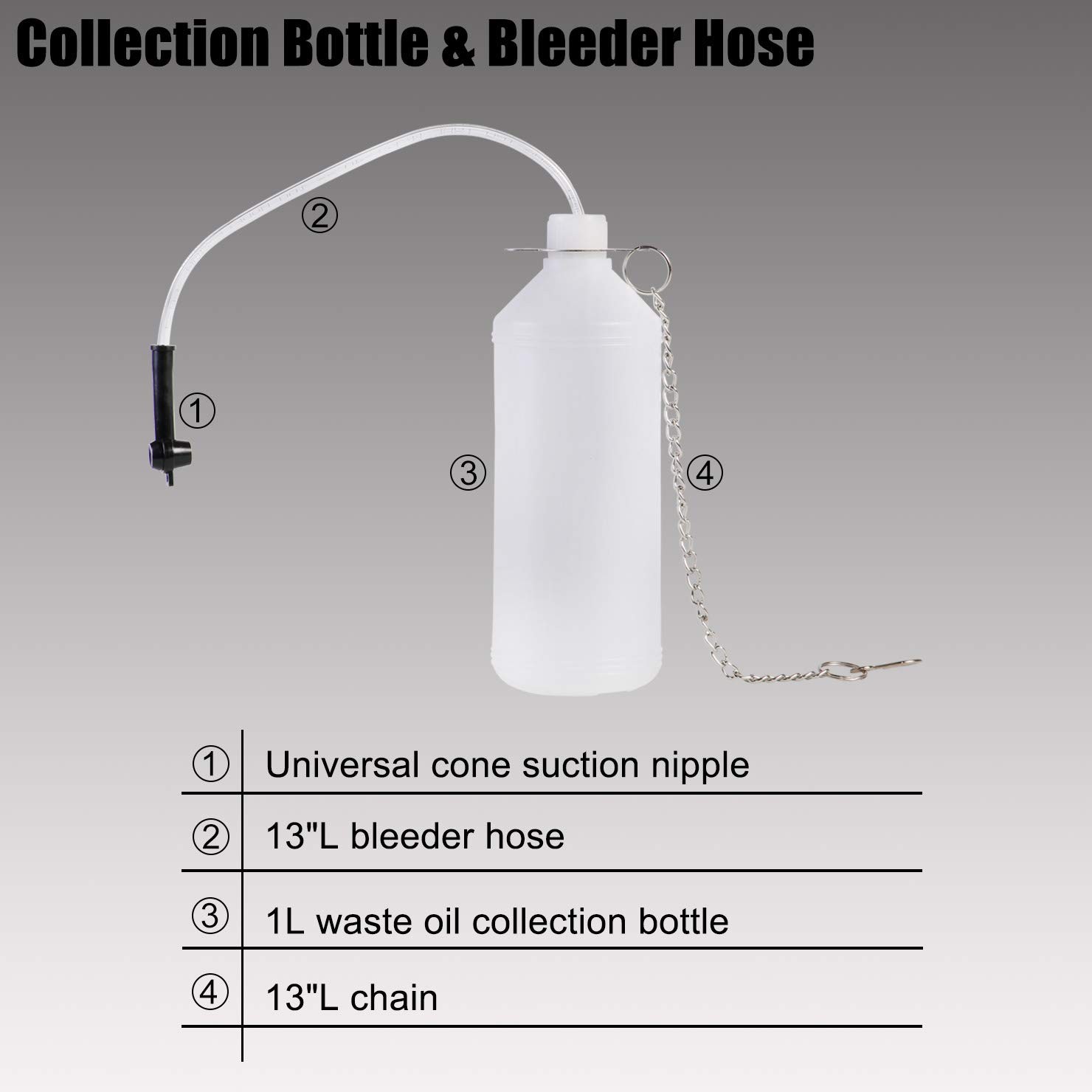 YSTOOL Brake Bleeder Kit Pneumatic Pressure Brake Clutch Fluid Bleeding Tool …