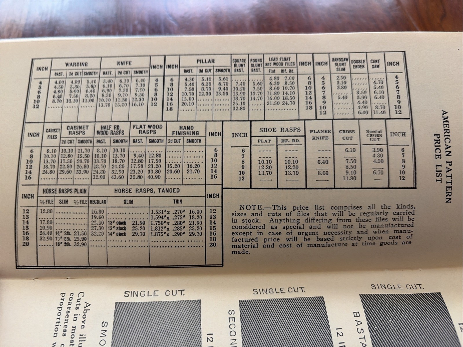 Vintage Heller Brothers Company, Files And Rasps, Tool And Price Catalog. 1938