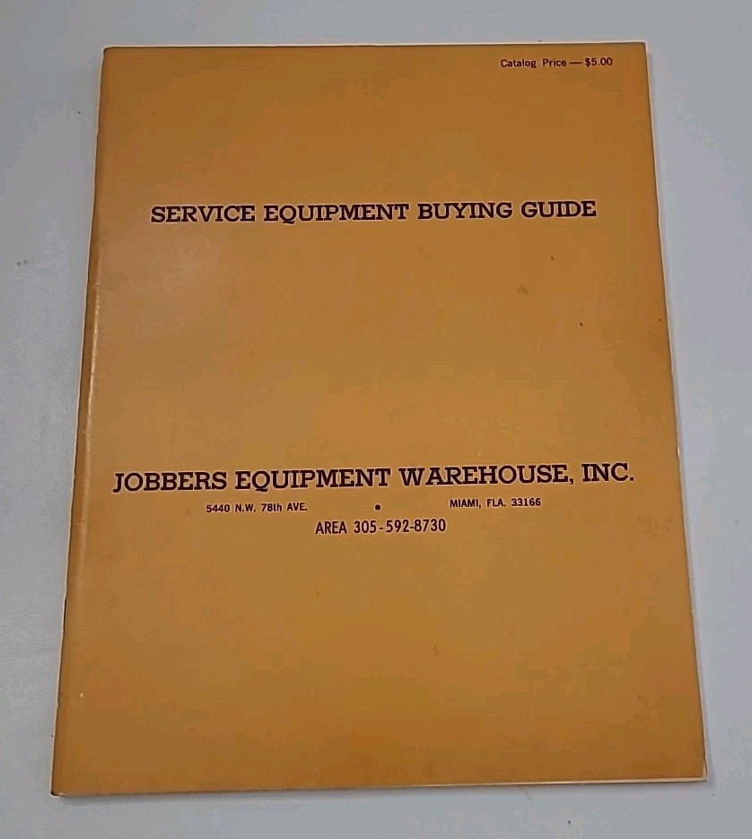 Jobbers Equipment Warehouse Automotive & Industrial Booklet Vintage Tool Book ⬇️