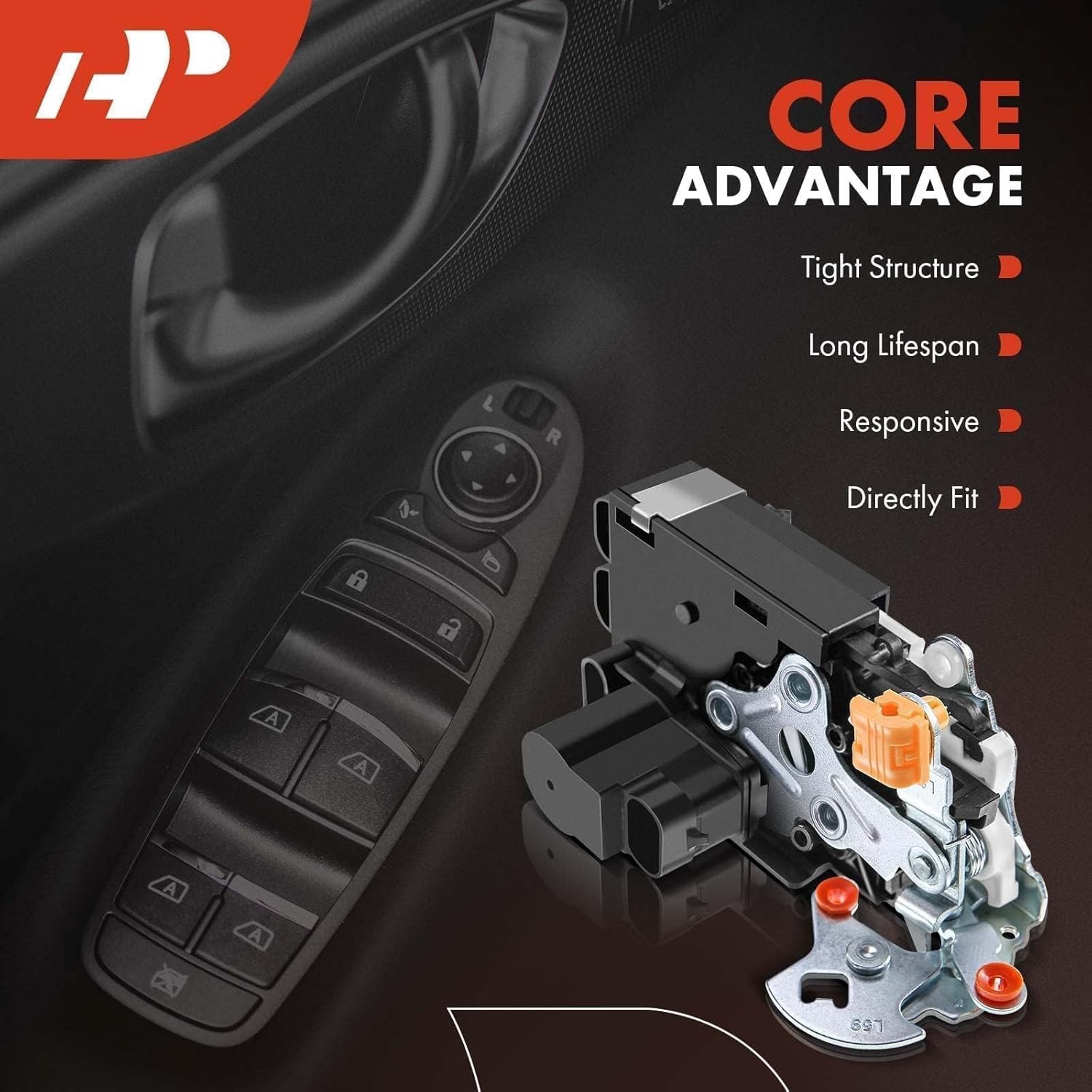 A-Premium Door Lock Latch Actuator Compatible with 2000-2007 Cadillac Escalade &