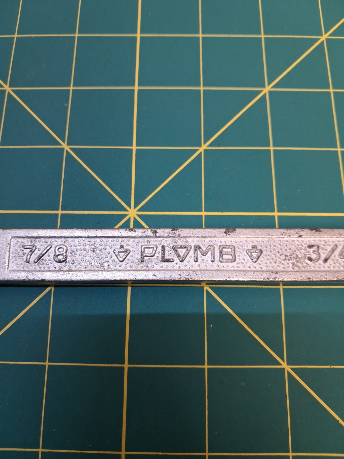 PLOMB PLVMB 3039 Series 7/8in. X 3/4in. Open End Wrench, Pebble, USA MADE 🇺🇸