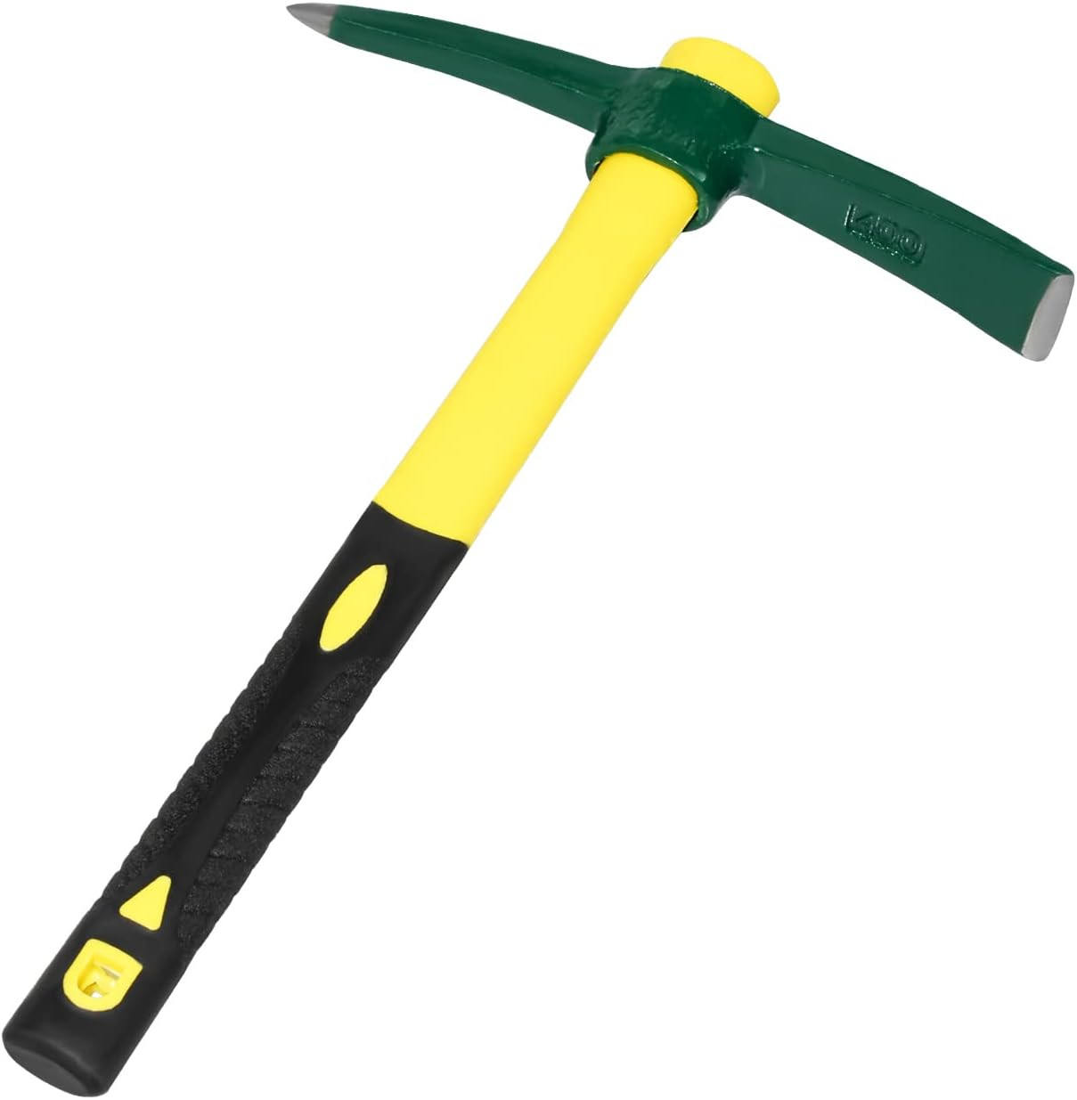 Forged Adze Pick, Weeding Mattock Hoe, Pick Axe 15-Inch, One Piece Intact Drop F