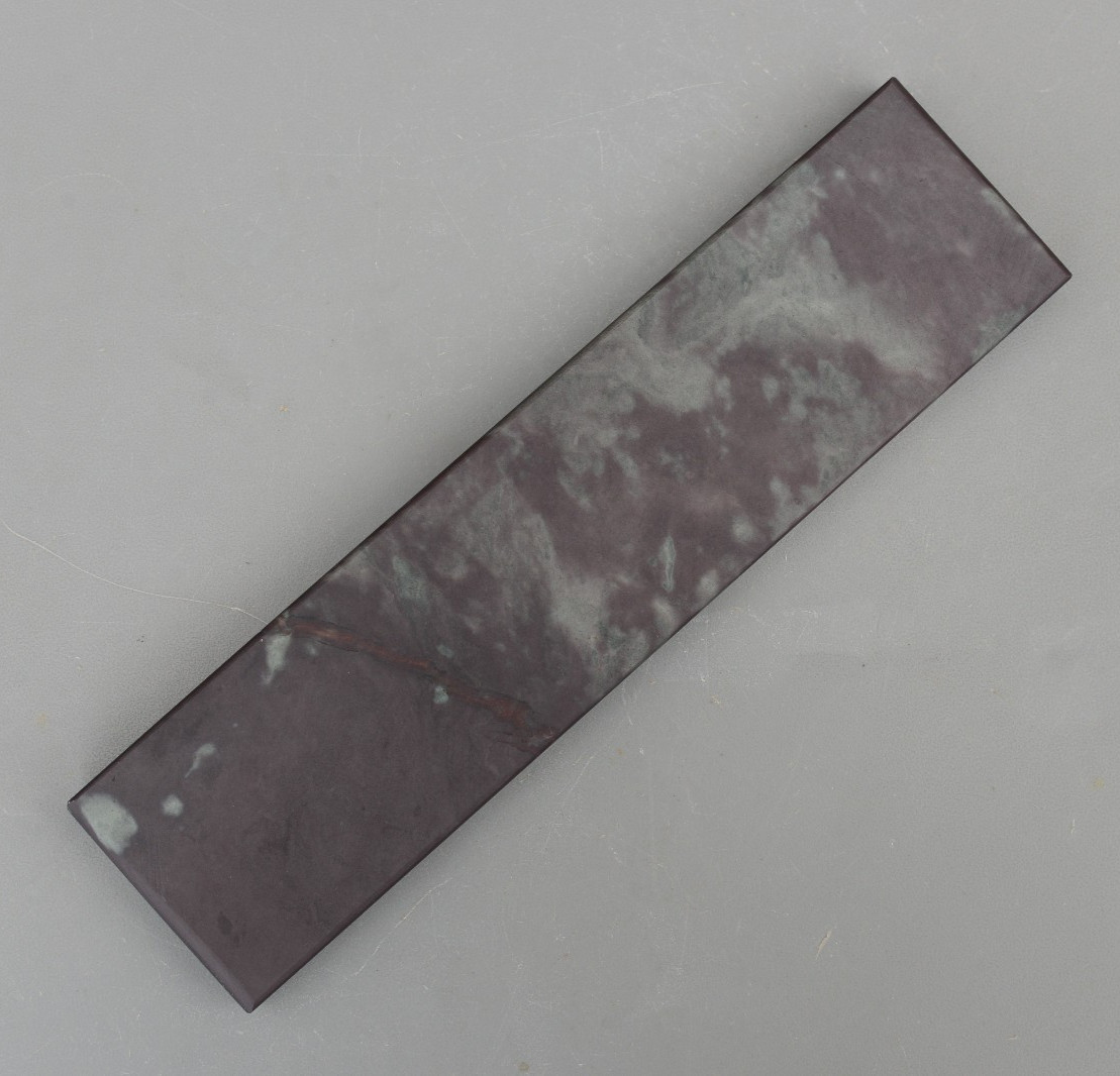Vintage Natural Llyn Melynllyn Purple Green Slate Hone Sharpening Honing Stone