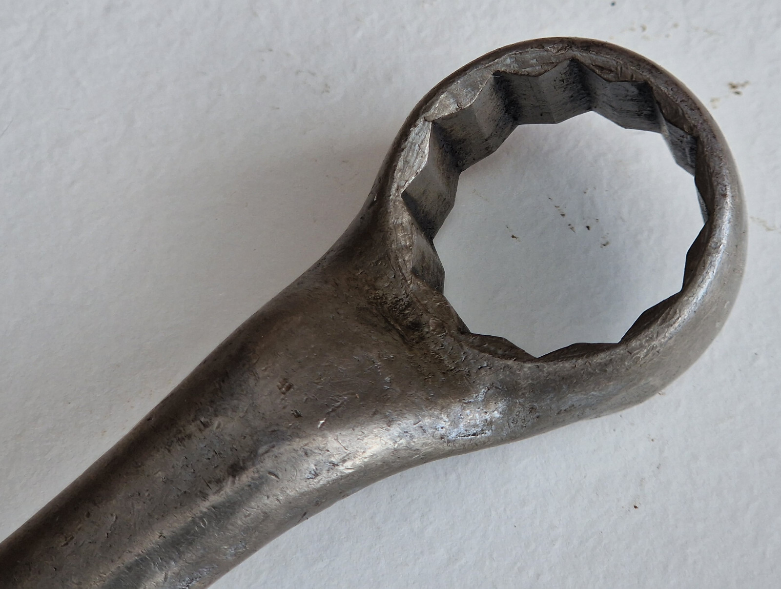 Vintage TIPCO R1718 7/16″W x 1/2″W Whitworth Short Ring Spanner Made in Britain