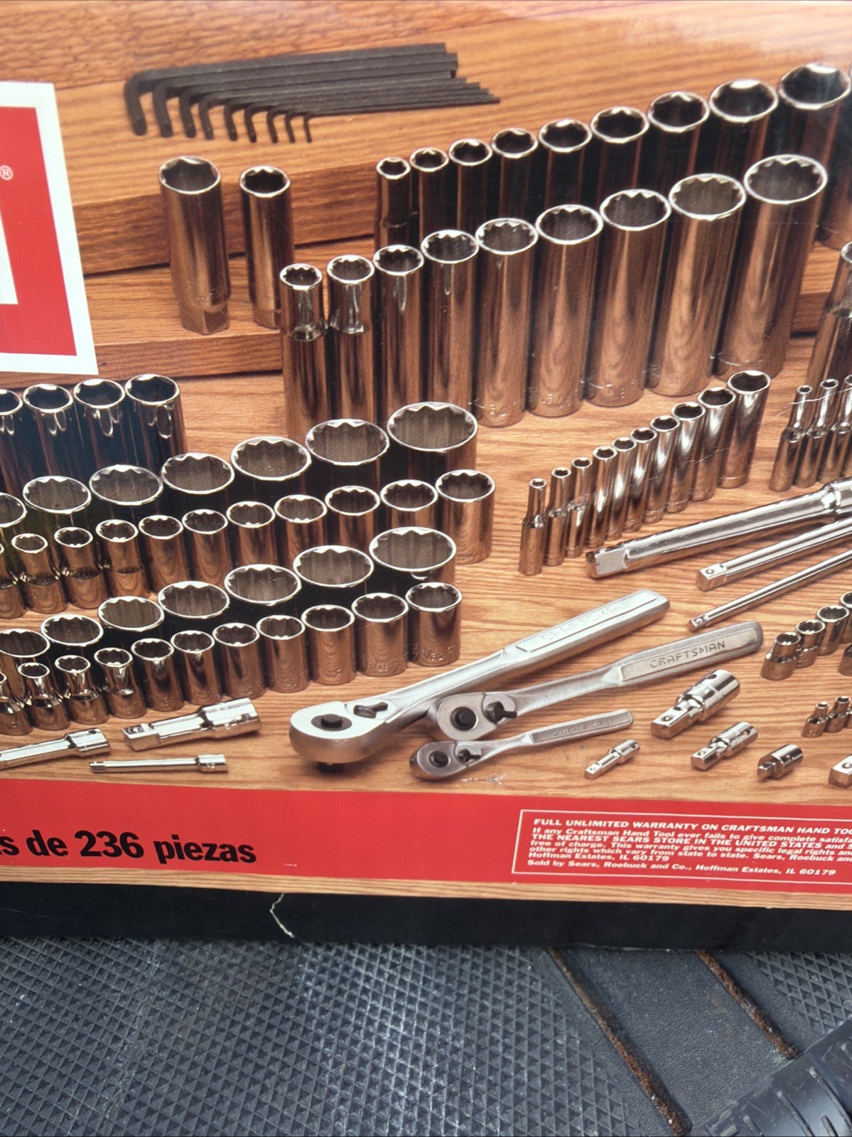 Rare Sexy Sears Craftsman USA LONG REACH 236pc Mechanics Tool Socket Set 33306