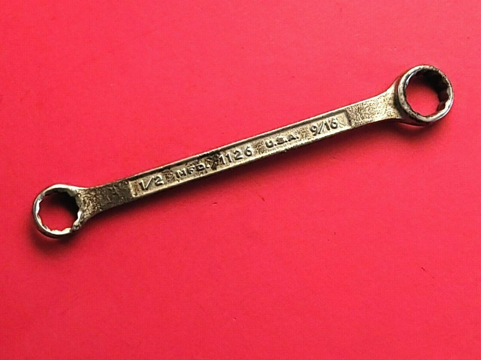 Vintage Plvmb Plomb Box-end Wrench No.1126 1/2″ x 9/16″ Made in USA 6.25″ Length