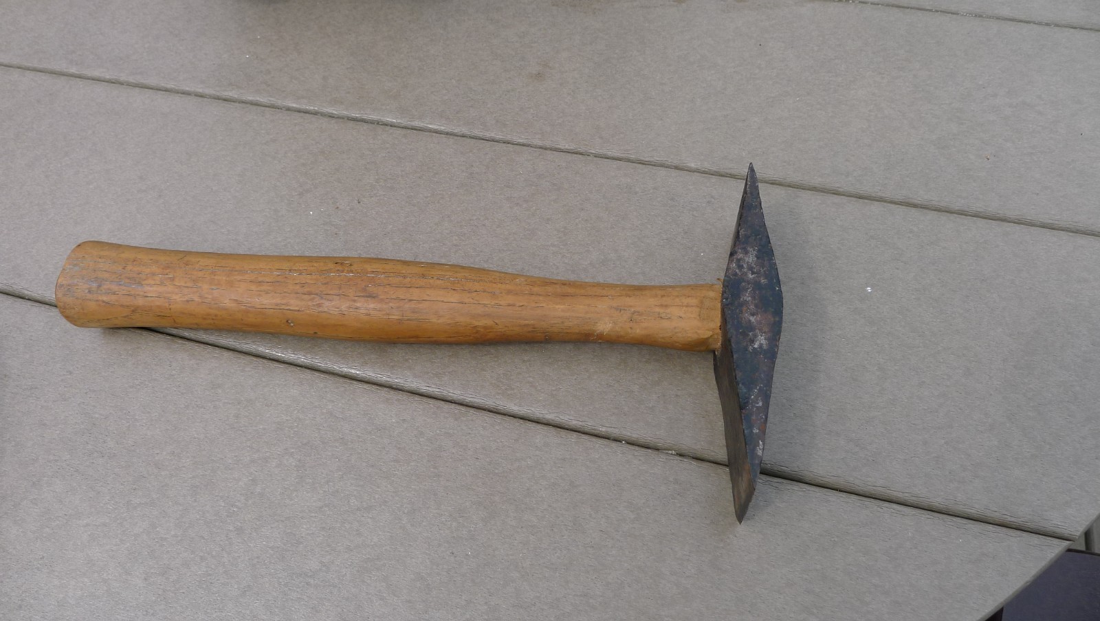 DOUBLE BIT CROSS OR HORIZONTAL HATCHET, HAND FORGED