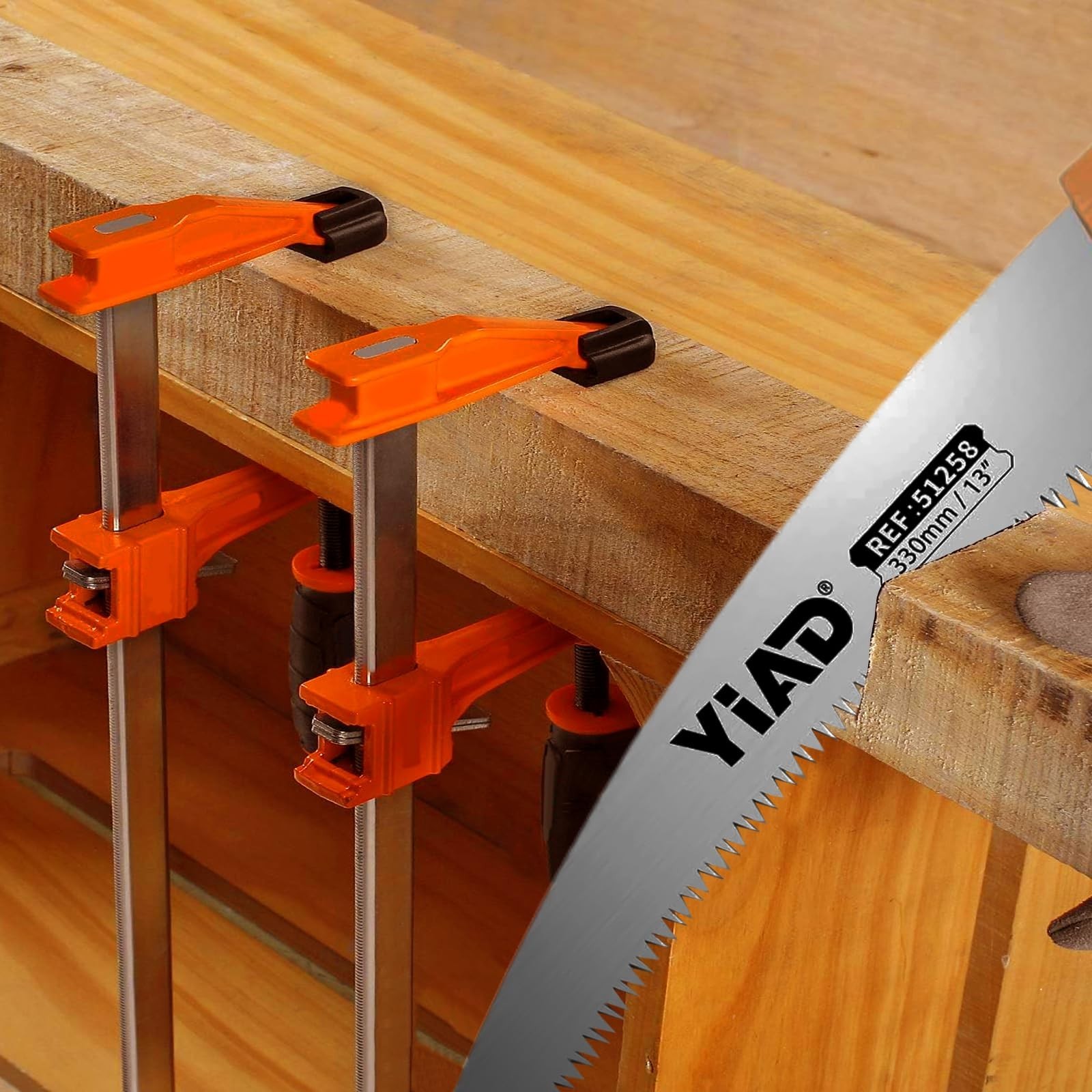 6 Inch F-Style Bar Clamps, 4-Pack, for Woodworking | Woodworking Clamps, Adju…