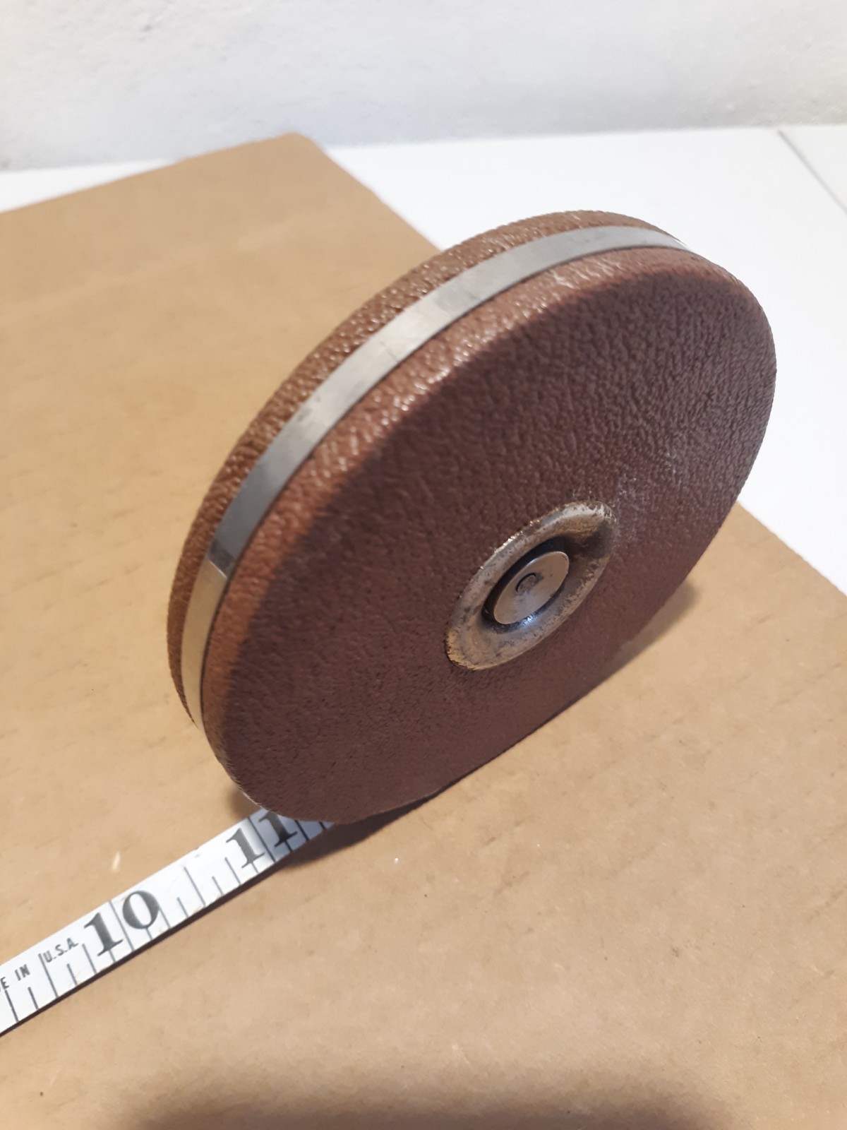 Vintage Craftsman Sears and Roebuck 50′ Black and White Tape Measure 39001 Brown