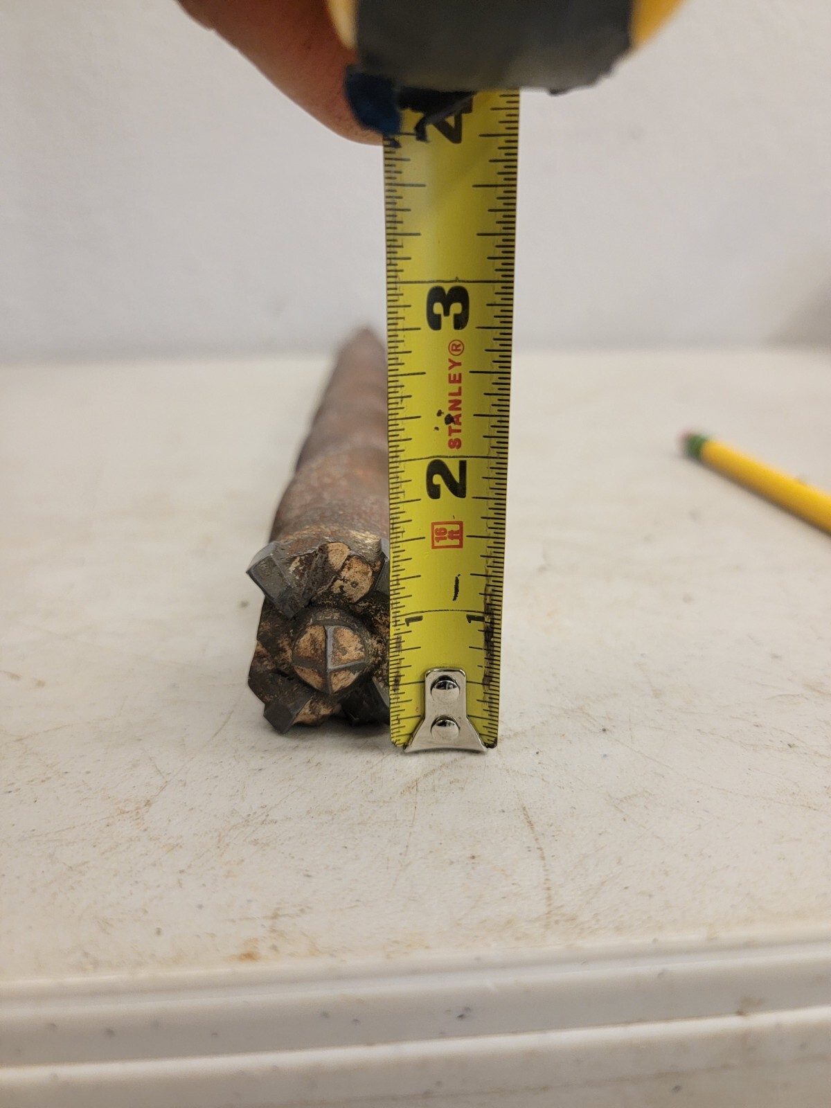Lot of 2 1 inch ANSI 22″ LONG MASONARY DRILL BITS No Brand