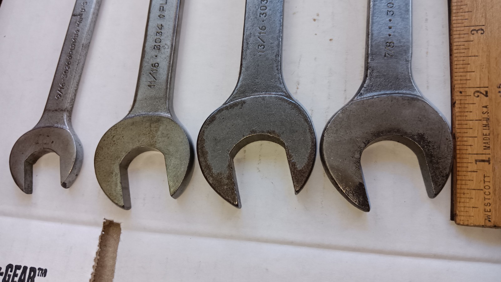 Lot of 4 Vintage Plomb 3039 3036 3034 3026 Combination Wrench Made in USA