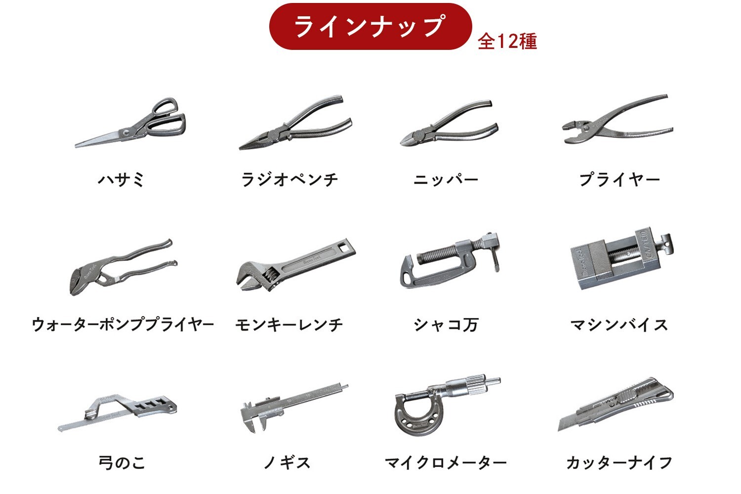 3 Types Micro Tool Set C Miniature Vice Nipper Collectibles Dad Gift Japan New