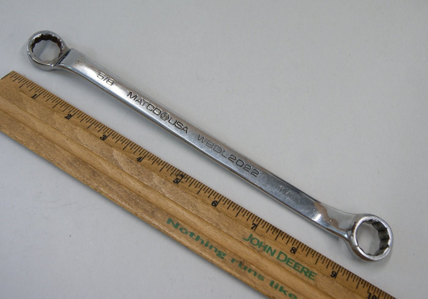Matco USA Made Tools WBDL2022, 5/8” X 11/16″, 12Pt. Box Wrench, USED, BN2643